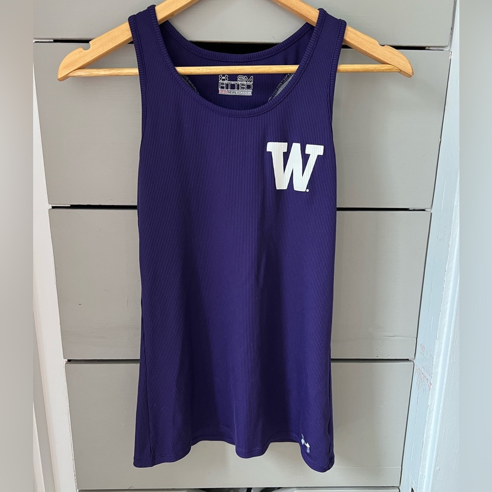 Under Armour Huskies UW Womens Purple Tank Top S/M